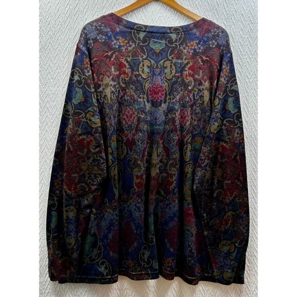 Soft Surroundings Boho Print Tunic Top Bohemian Chic | Comfortable & Stylish | A - Picture 2 of 4